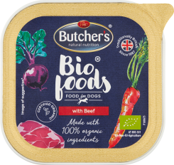 Butcher'S Bio Foods Dog Z Wołowiną Pasztet 150G