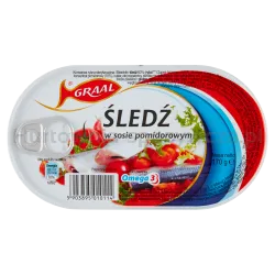 Graal Śledź W Sosie Pomidorowym 170 G