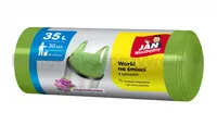 Worki na śmieci JAN NIEZBĘDNY, HDPE, t-shirt, 35l, 30szt., zielone - 3