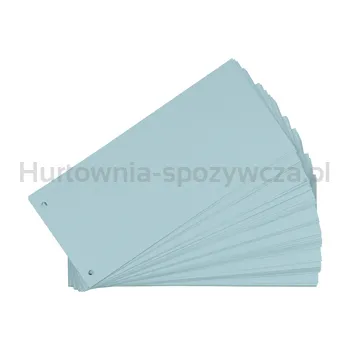 Przekładki Kartonowe Oxford Indeksujące 1/3 A4 Jasnoniebieskie 100 Sztuk