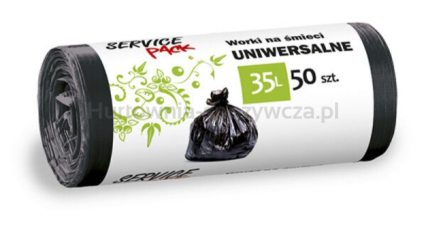 Worki na śmieci STELLA, HDLD, 35 l, 50 szt., czarne
