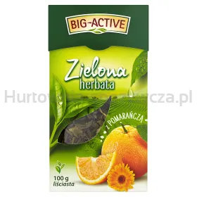 Big Active Herbata Zielona Z Pomarańczą 100G