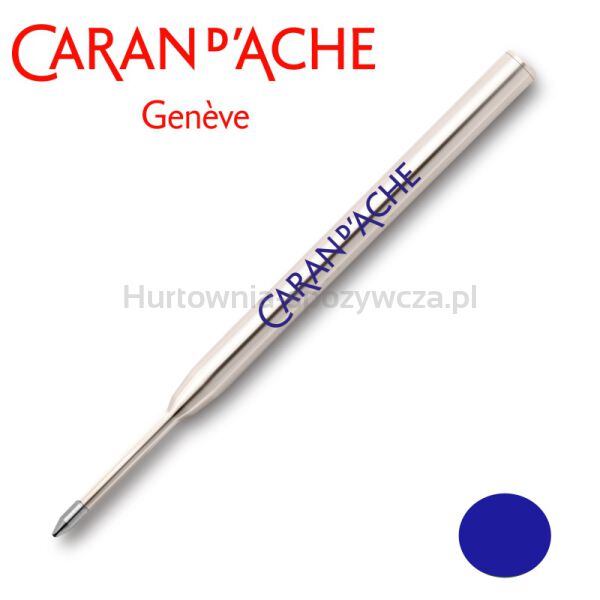 Wkład CARAN D'ACHE Goliath, do długopisu 849, F, niebieski - 3