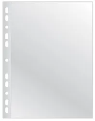 Q-Connect Koszulki na dokumenty poszerzane, PP, A4, krystal, 90mikr., 50szt. 