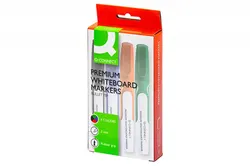 Marker Do Tablic Q-Connect Premium, Gum. Rękojeść, Okrągły, 2-3Mm (Linia), 4Szt., Mix Kolorów / Kf26113