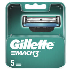 Gillette Mach3 Ostrza Wymienne Do Maszynki Do Golenia Dla Mężczyzn, Z Ostrzami Twardszymi Niż Stal, 5 Sztuk