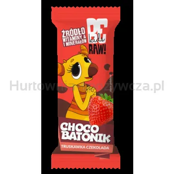 BeRAW Kids Choco Batonik Truskawka 25g