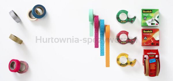 Taśma biurowa SCOTCH® Magic™ (9-1933R8), matowa, 19mm, 33m, 7szt., 1 rolki GRATIS - 7