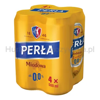 Perła Miodowa 0,0% puszka 500 ml (w tym +0,50 zł/szt. zwrotnej kaucji)