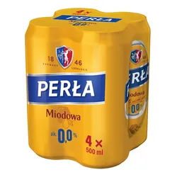 Perła Miodowa 0,0% puszka 500 ml (w tym +0,50 zł/szt. zwrotnej kaucji)