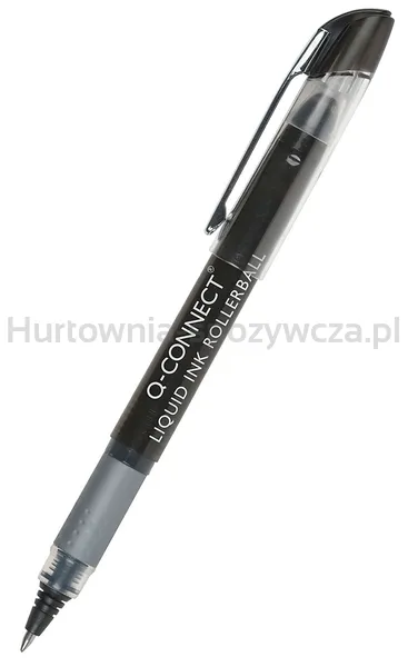 Q-Connect Cienkopis kulkowy 0,5mm (linia), czarny 