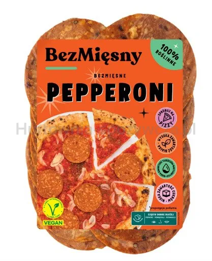 Bezmięsne Pepperoni W Plastrach 100G