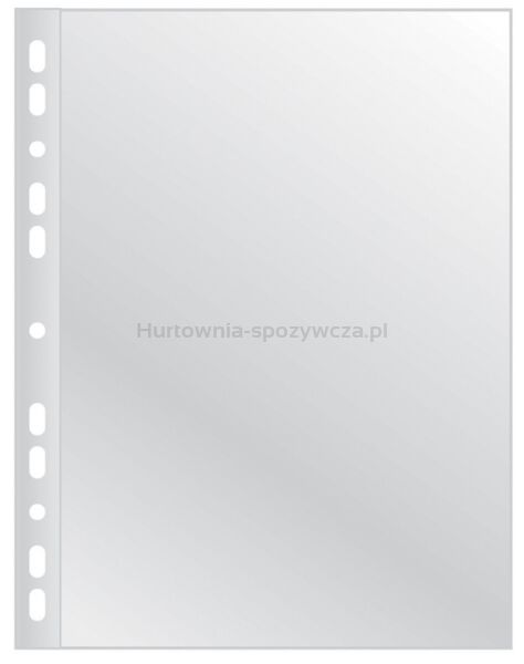 Q-Connect Koszulki na dokumenty poszerzane, PP, A4, groszkowe, 75mikr., 50szt. 