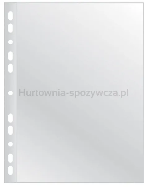 Q-Connect Koszulki na dokumenty poszerzane, PP, A4, groszkowe, 75mikr., 50szt. 