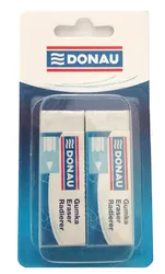 Gumka Uniwersalna Donau, 62X21X11Mm, Blister - 2Szt., Biała