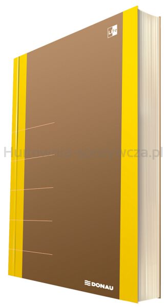 Donau Notatnik Life, organizer, 165x230mm, 80 kart., żółty 