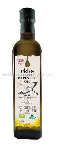 Olej Rzepakowy Virgin Omega-3 Bio 1 L - Ekko [BIO]