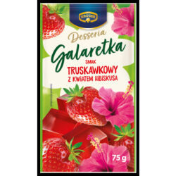Kruger Desseria Galaretka smak truskawkowy z kwiatem hibiskusa 75g