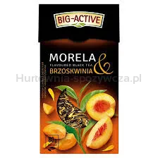 Big Active Herbata Czarna Aromatyzowana Brzoskwinią I Morelą 80G