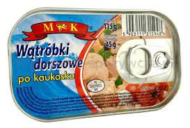 Mk Wątróbki Dorszowe Po Kaukasku 115G(data przydatności 31.01.2028)