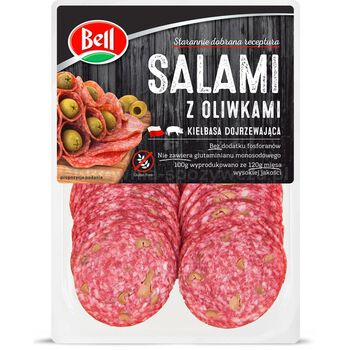 Bell Salami Z Oliwkami Plastry 80 G 