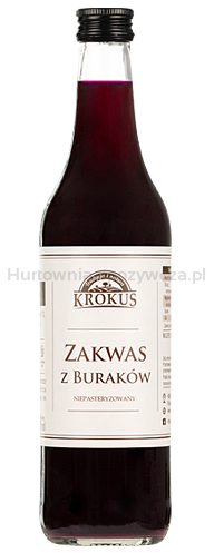 Zakwas Z Buraków Niepasteryzowany Bezglutenowy 500 Ml - Krokus [BIO]