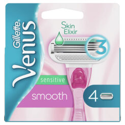 Gillette Venus Smooth Sensitive Ostrza Wymienne Do Maszynki Do Golenia, 4 Sztuki