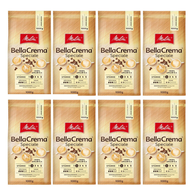 Melitta Kawa Ziarnista Bella Crema Speciale 1kg X 8 SZTUK