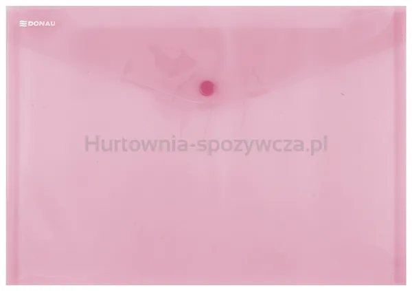 Teczka kopertowa DONAU zatrzask, PP, A4, 180mikr., czerwona