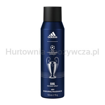 adidas UEFA Champions League Goal dezodorant w sprayu dla mężczyzn, o świeżym zapachu pomarańczy i eukaliptusa, 150 ml