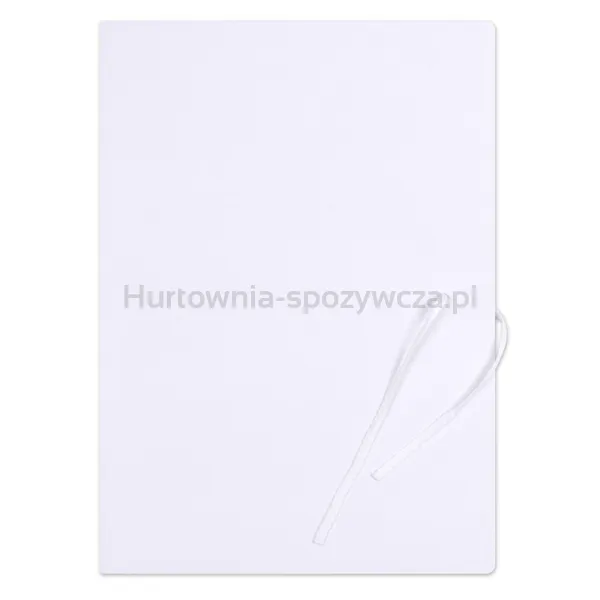 Teczka wiązana OFFICE PRODUCTS Premium, karton, A4, 350gsm, 3-skrz., biała