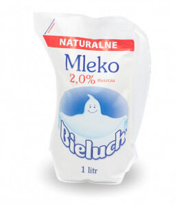 Bieluch Mleko Naturalne 2% 1L Dzbanek