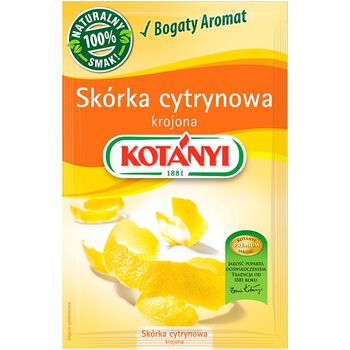 Kotanyi Skórka Cytrynowa Krojona 16G