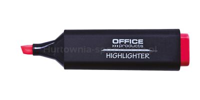 Office Products Zakreślacz fluorescencyjny, 1-5mm (linia), czerwony [BIURO]