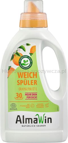 Płyn Do Zmiękczania Tkanin Pomarańczowy (Koncentrat) Eco 750 Ml (30 Prań) - Almawin [BIO]