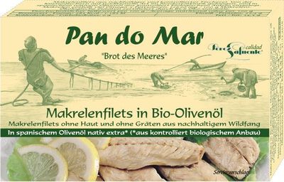 Makrela Filety W Bio Oliwie Z Oliwek Extra Virgin 120 G (90 G) - Pan Do Mar [BIO]