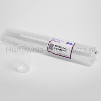 Guillin Polska Kubki Transparentne Pet Fi 95 Mm 400 Ml| 50 Szt