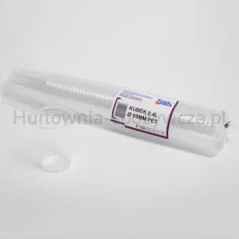 Guillin Kubki Transparentne Pet Fi 95 Mm 400 Ml| 50 Szt