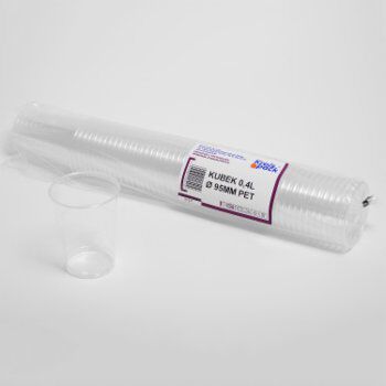 Guillin Polska Kubki Transparentne Pet Fi 95 Mm 400 Ml| 50 Szt