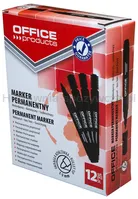 Marker permanentny OFFICE PRODUCTS, okrągły, 1-3mm (linia), czarny - 3