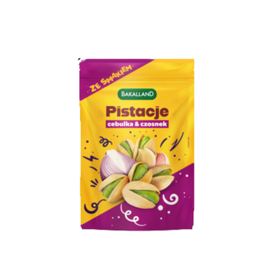 Bakalland Pistacje prażone Onion&Garlic 170g