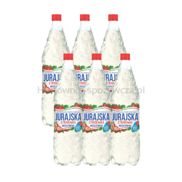 Jurajska ze smakiem truskawki niegazowana 20% soku butelka Pet 1,5L SK