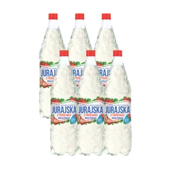 Jurajska ze smakiem truskawki niegazowana 20% soku butelka Pet 1,5L SK