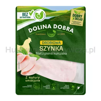Dolina Dobra  Szynka drobiowa plastry, 100 g
