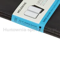 Zestaw 3 Zeszytów MOLESKINE Cahier Journals P (9x14cm) w kropki, 64 strony, czarny - 11