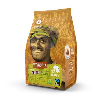 Oxfam Kawa Ziarnista Arabica 100 % Etiopia Fair Trade Bio 250 G [BIO]