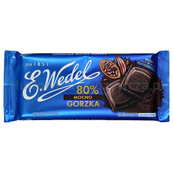 Wedel Czekolada Mocno Gorzka 80% 80G