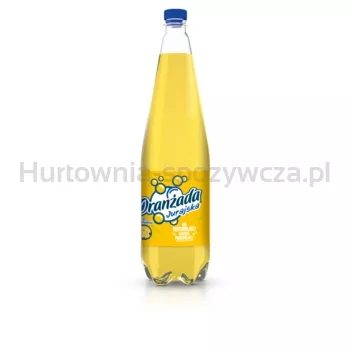 Jurajska oranżada żółta napój gazowany 20% soku butelka pet 1,25L kaucja