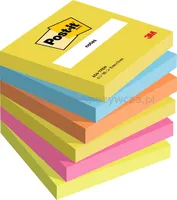 Karteczki Samoprzylepne Post-It®, Energetic, 76X76Mm, 6X100 Kart. - 3