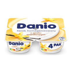 Danio Serek Homogenizowany O Smaku Waniliowym 520 G (4X130 G)